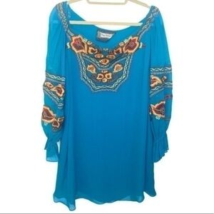 Vintage Collection FloralEmbroidered Blouse Large